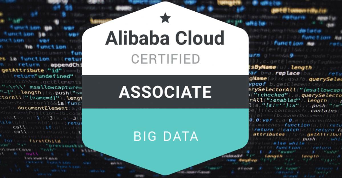 Alibaba Cloud Certified Associate in Big Data
